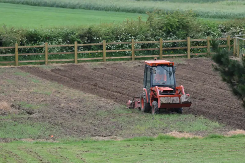 Preparation of field prior to sowing for a meadow: Swipe To View More Images
