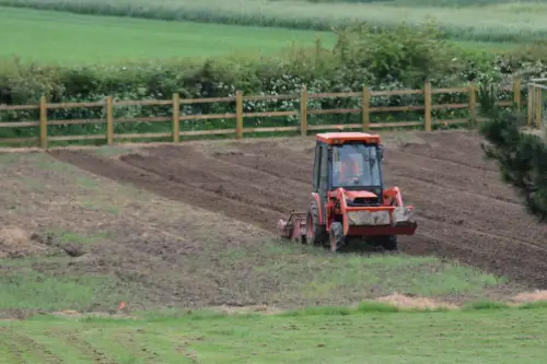 Click Here To Enlarge This Photo Of Clearance and planting of a wild flower meadow