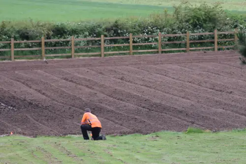 Click Here To Enlarge This Photo Of Clearance and planting of a wild flower meadow