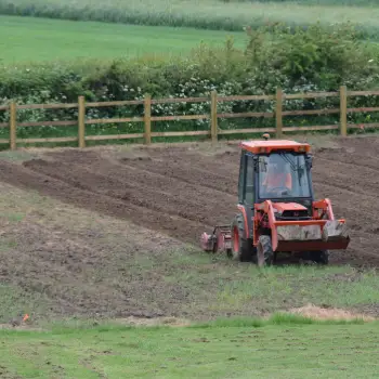 Preparation of field prior to sowing for a meadow: Click Here To View Larger Image